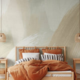 Artistic Wall mural in neutral colors perfect for Boho and neutral home decor