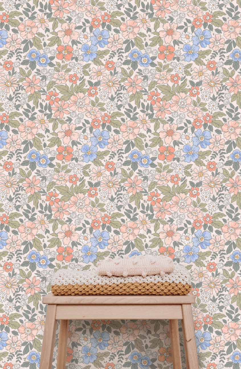 floral removable wallpaper, floral wallpaper, floral removable decals, floral wall decals, floral wall decal, wall mural best