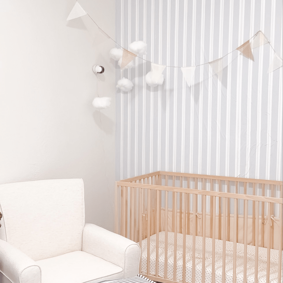 baby boy blue wallpaper nursery