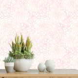 Flower wallpaper, flower wall paper wallpaper nursery, floral wallpaper, flower removable wallpaper, pink wallpaper