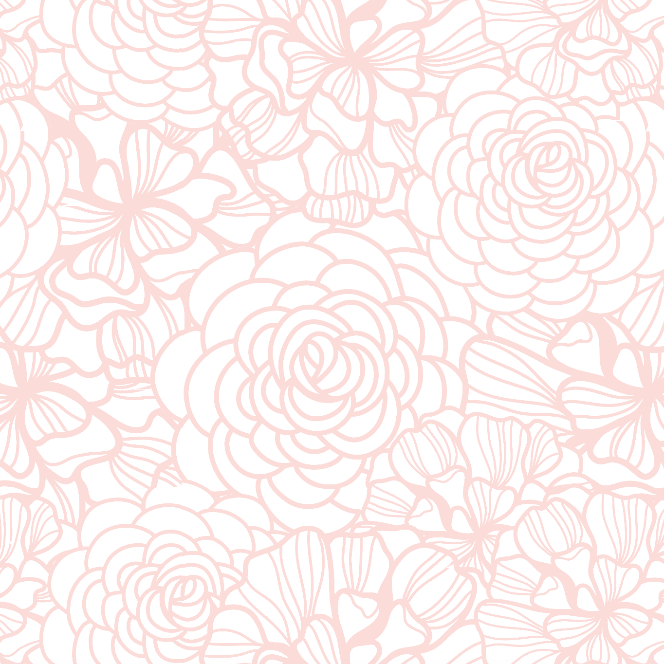 Flower wallpaper, flower wall paper, wall decoration, floral wallpaper, flower removable wallpaper, pink wallpaper, blush
