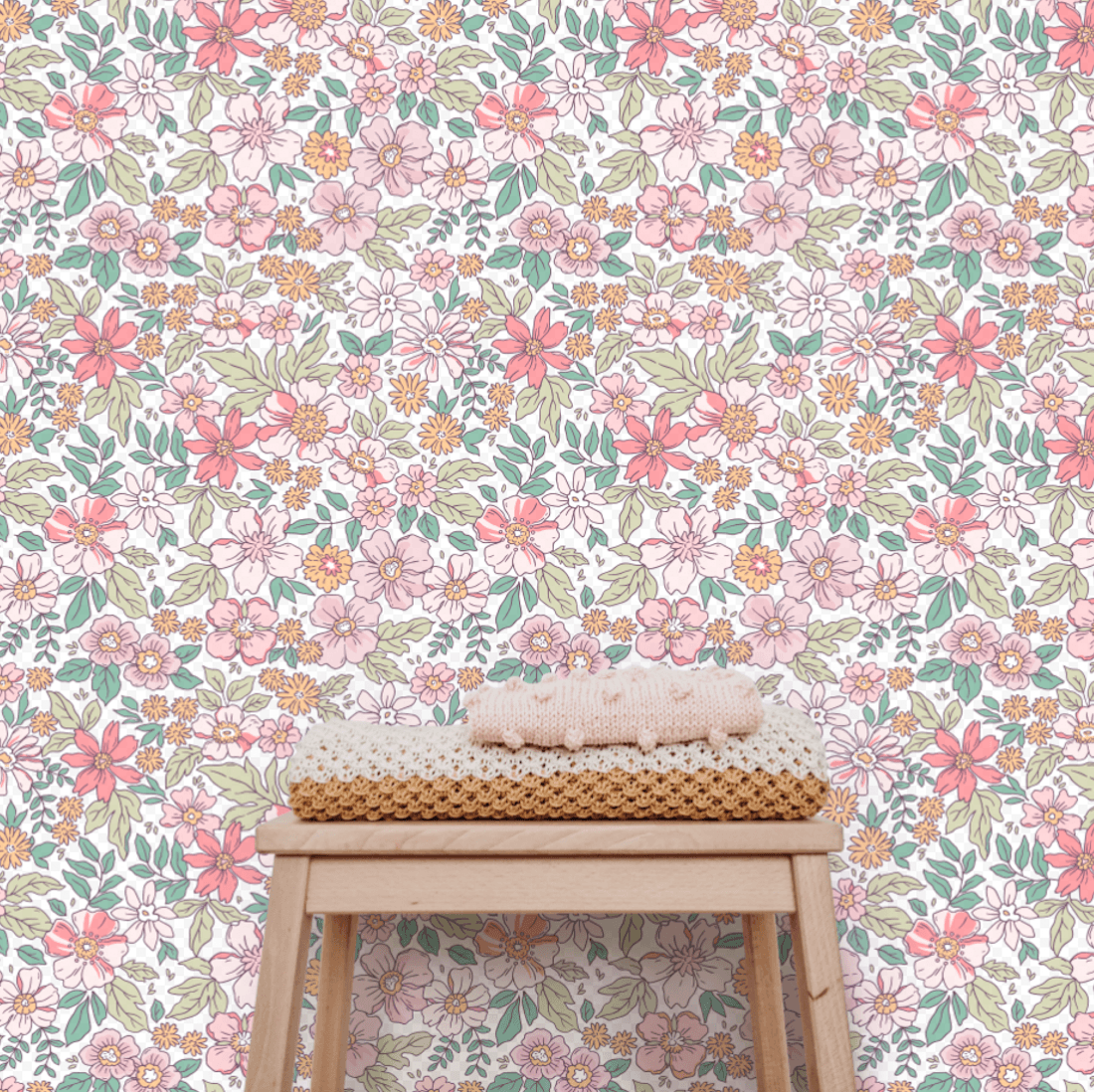 Charlotte peel and stick removable wallpaper