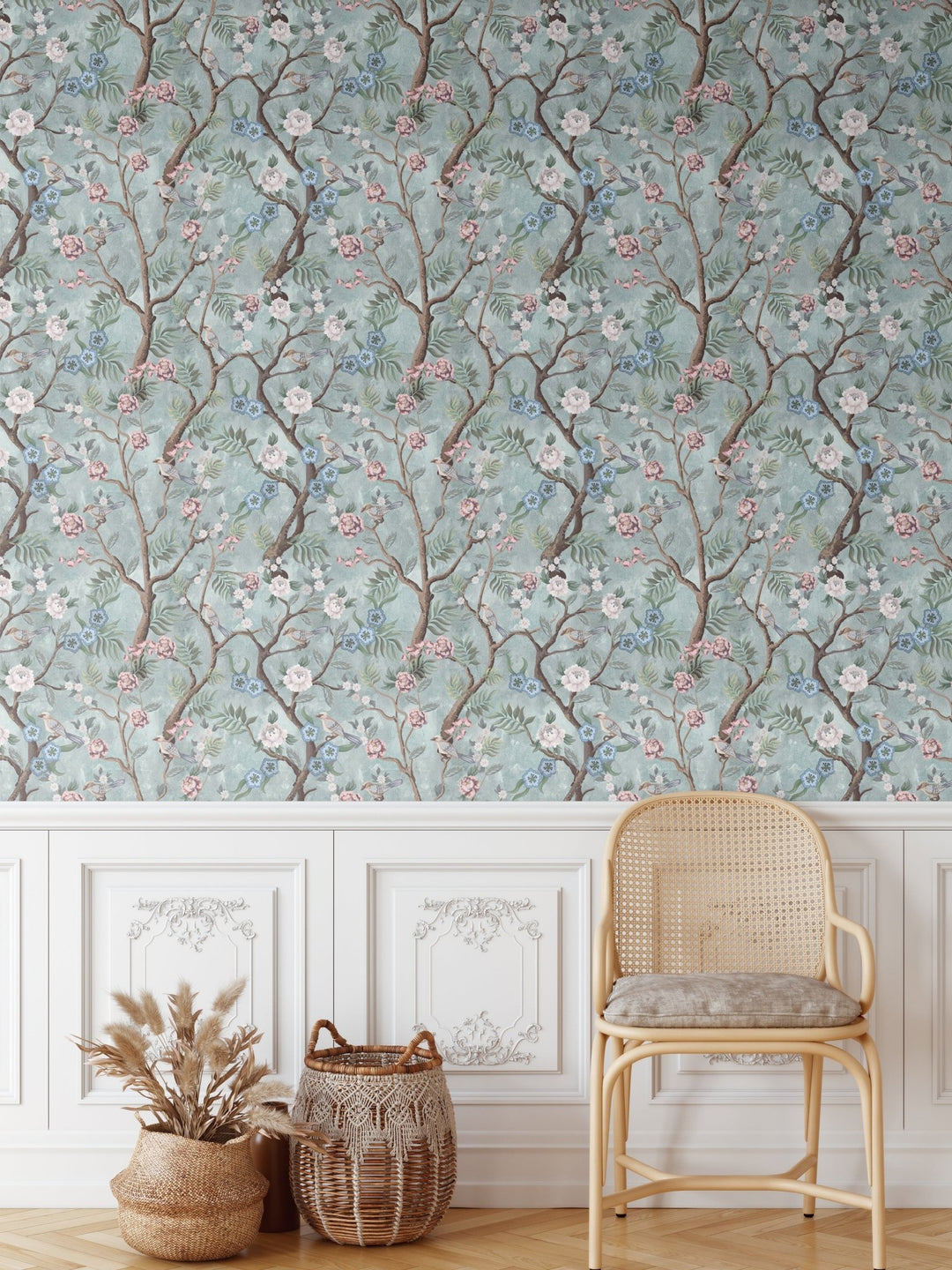 Chinoiserie Peel and Stick Wallpaper