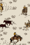 Cowboy Peel and Stick Removable Wallpapers