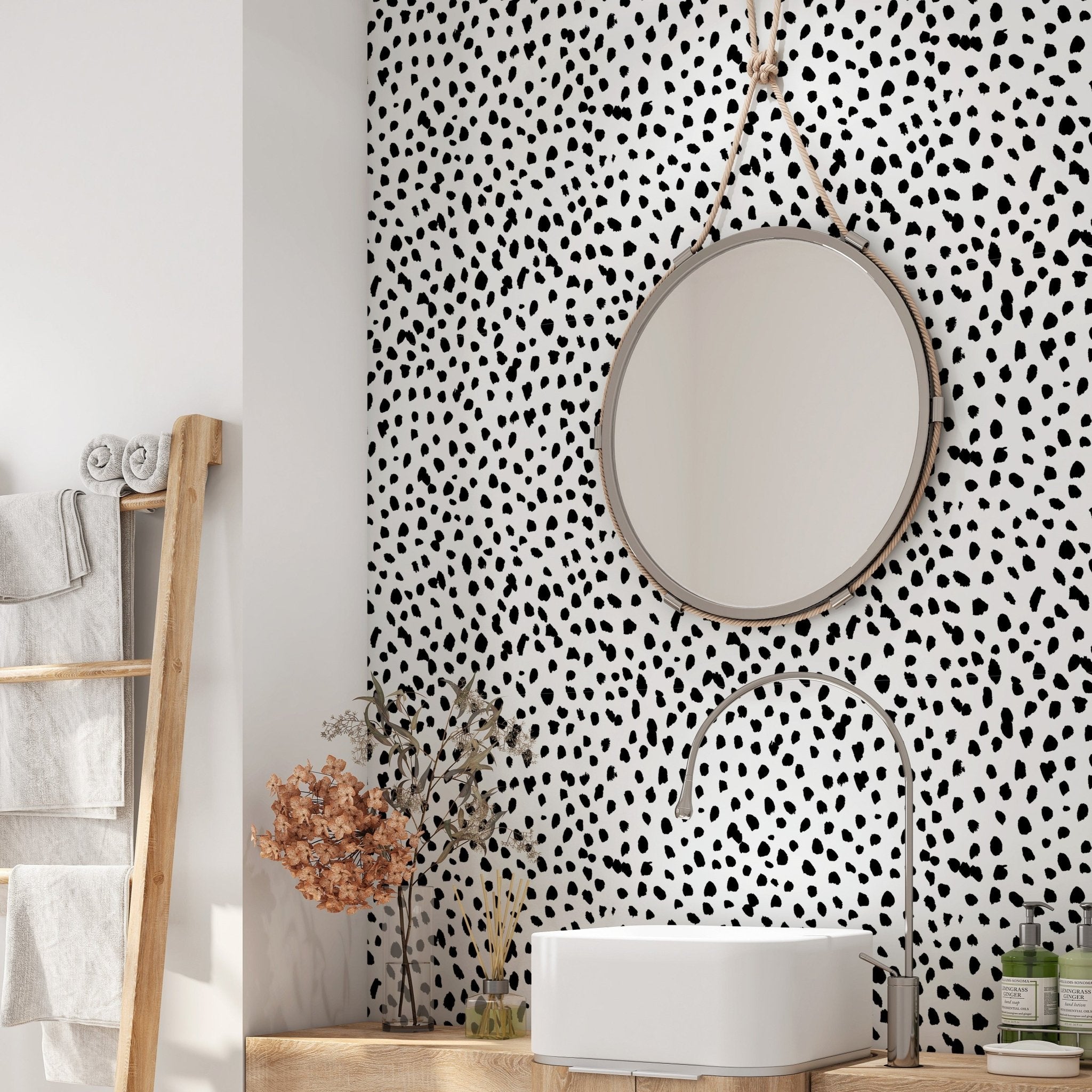 Dalmatian Peel and Stick Wallpaper, Removable Wallpaper, Rocky Mountain Decals, wallpaper, removable peel and stick wallpaper