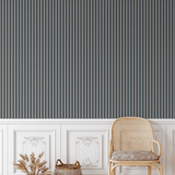 Blue Stripe Peel and Stick Wallpaper Removable Wallpaper for Walls