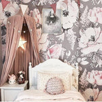 Girls Room Decor, Girls Room Wallpaper, Dusty Rose Wallpaper, Removable Wallpaper, Peel and stick wallpaper, Wallpapers