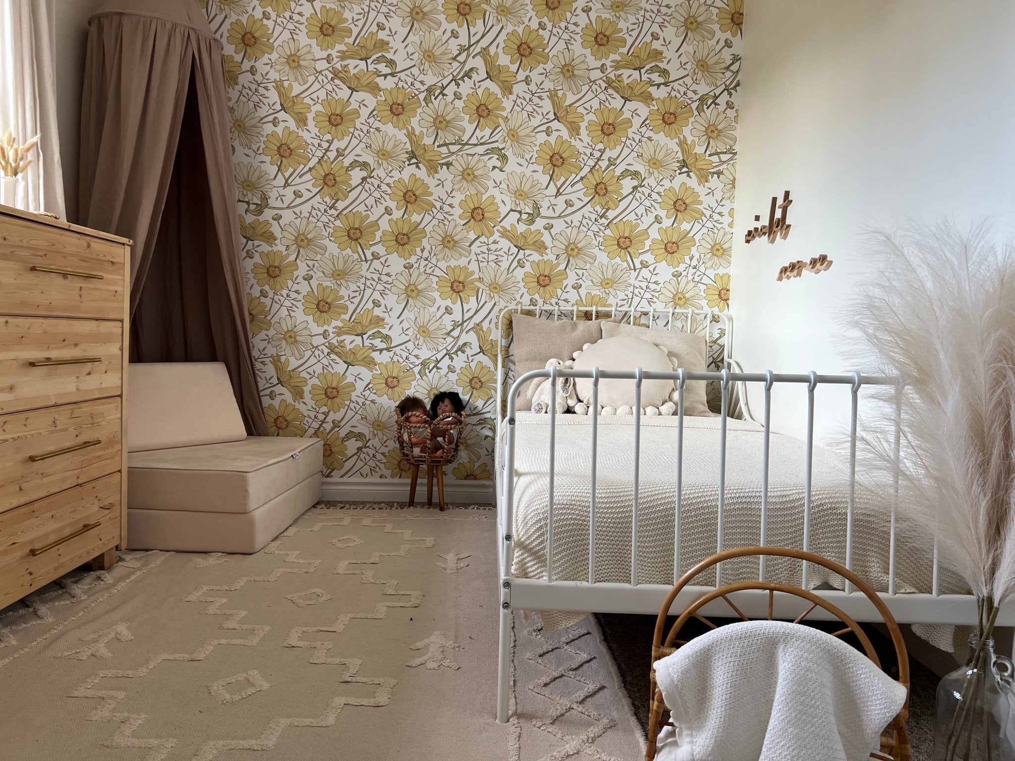 AMAZING WALL Home Modern Peel and Stick Shiny Film Kids Nursery Room  Pattern Wallpaper Self Adhesive Bedroom