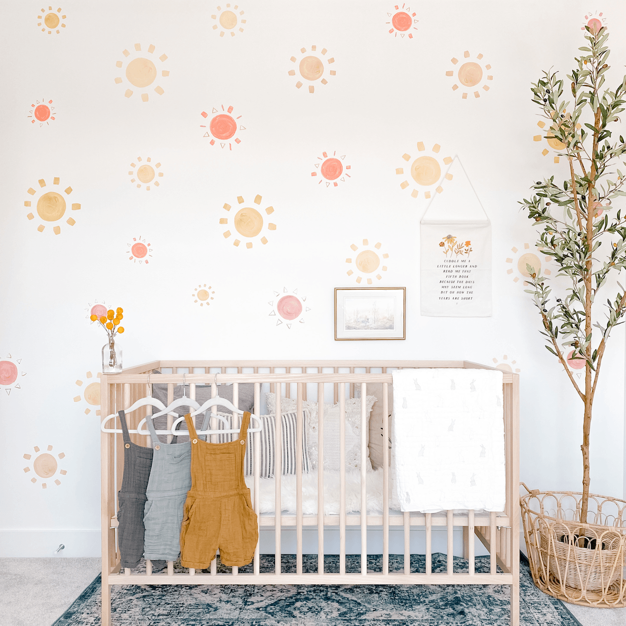 Little sun wall decals, baby boy nursery, sun decor, nursery decor, nursery wall decor, wall decor