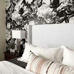 Monochrome Floral Wallpaper (Peel & Stick) - Rocky Mountain Decals