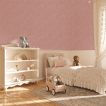 Soft Pink Grasscloth Peel and Stick self adhesive wallpaper for girls room