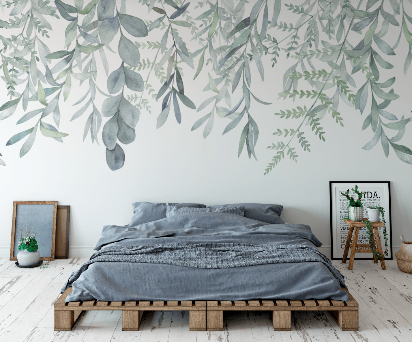 Tropical Wall Mural, Removable Wallpaper
