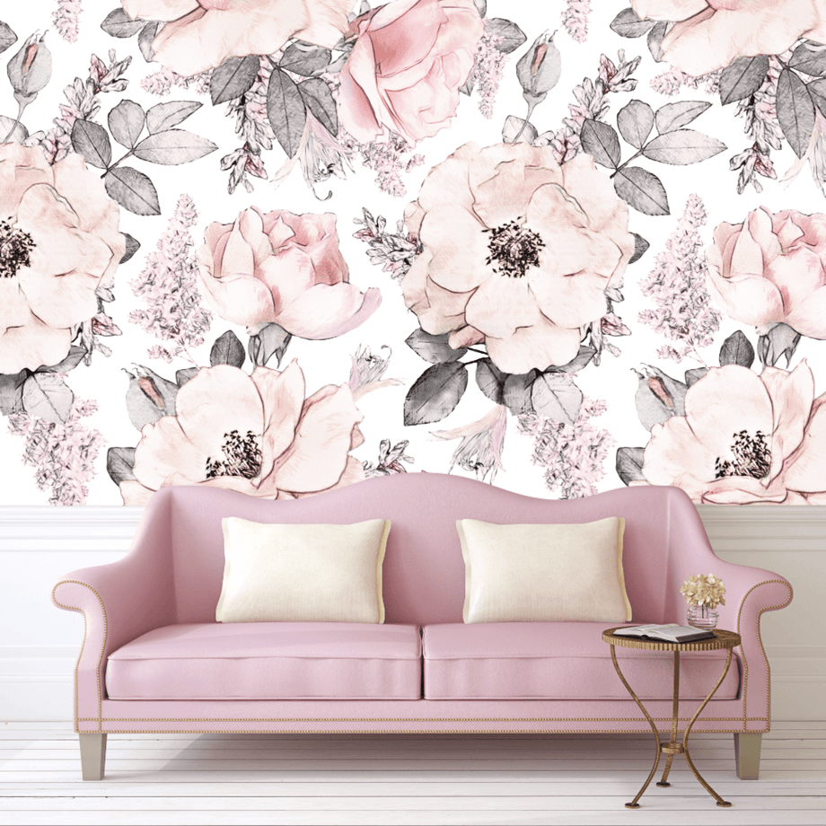 Pink Peel and Stick Wallpaper Removable