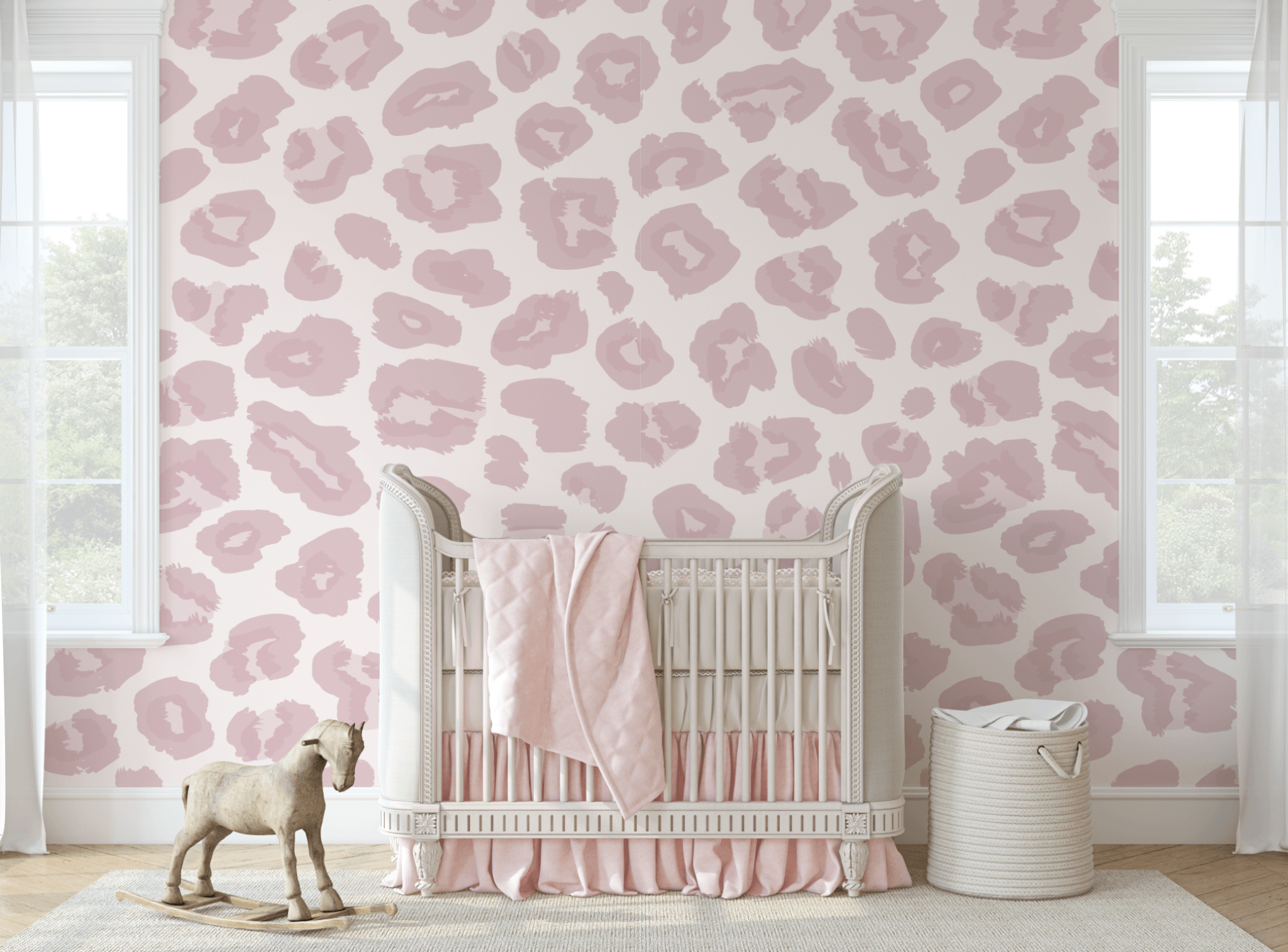 Soft Pink Animal Print Wallpaper. Removable Wallpaper Animal. Animal Peel and stick Wallpaper. Animal Print Wallpapers