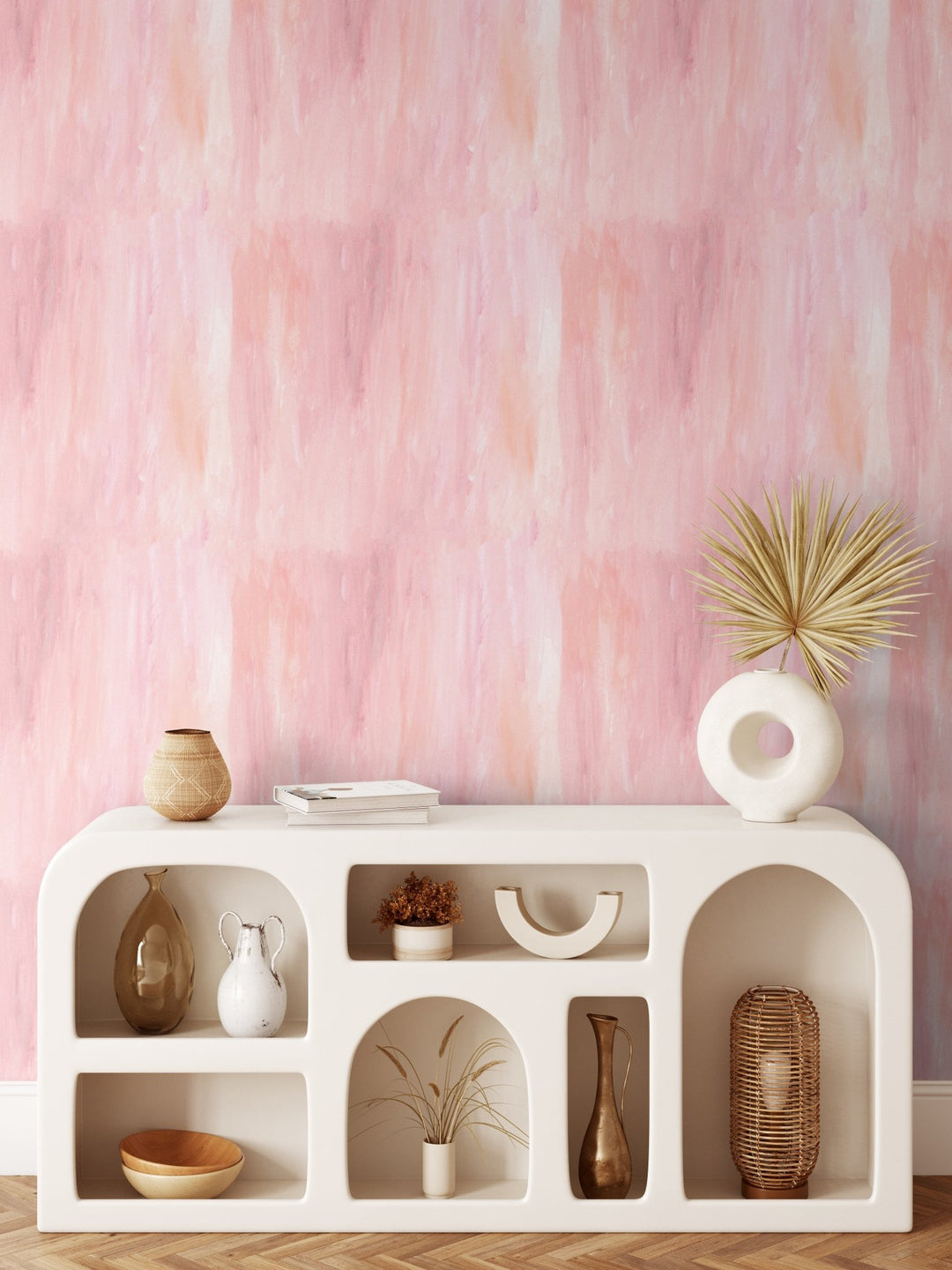 Textured Peel and Stick Wallpaper - Pink