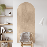 Stone peel and stick wall decal arch, boho style textured wall arch.