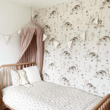 Meadow Wallpaper. Peel and Stick. Wallpaper Vintage. Hand Drawn Design. Removable and Self Adhesive. Woodland Wallpaper