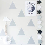 Little Peaks Wall Decal Geometric Triangles Wall Decals Triangle Wall Decal Triangle Wall Sticker Triangle wall decals