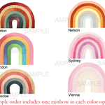 Vintage Rainbow Wall Stickers, Kids Wall Decals, Rocky Mountain Decals
