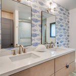 bathroom wallpapers, removable peel and stick wallpaper, wall paper fish