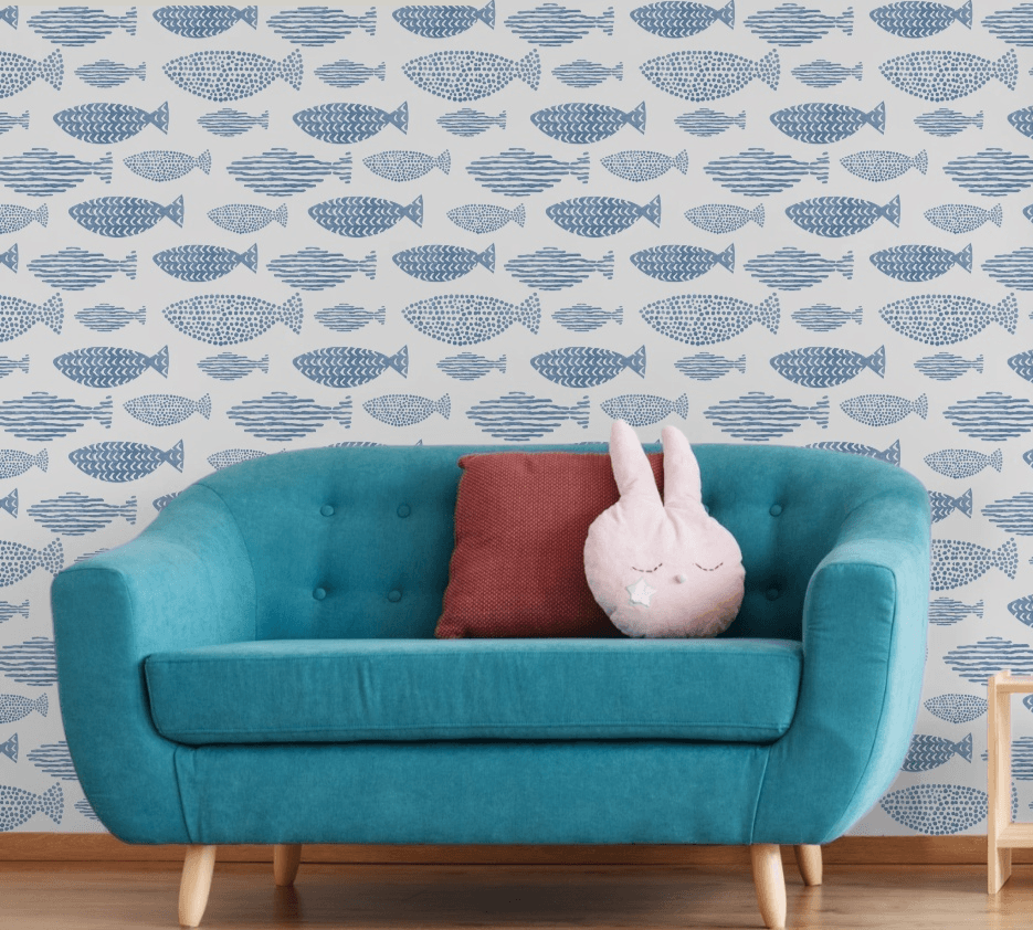 fish wallpaper, removable peel and stick wallpaper, wall paper, wall paper peel and stick, wallpapers peel and stick