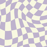 Purple lilac and cream checkerboard pattern