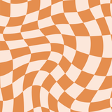  orange and cream checkerboard patter
