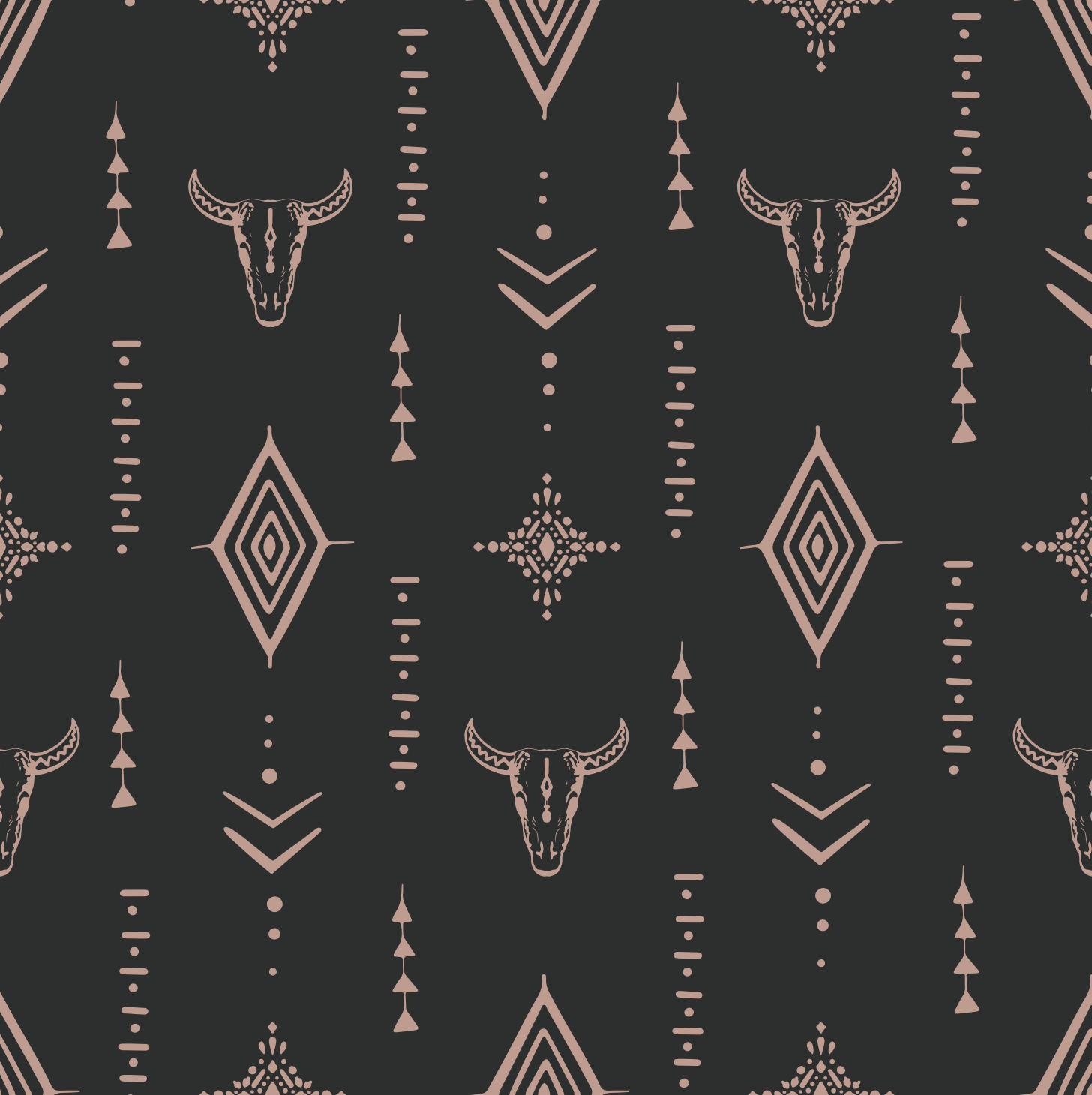 Aztec Tribal Pattern Fabric Wallpaper and Home Decor  Spoonflower