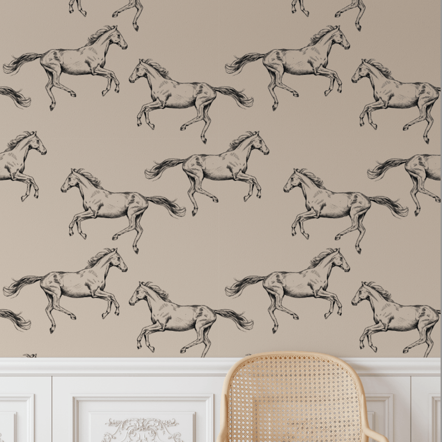 Wild Horses Peel and Stick Wallpaper (removable)
