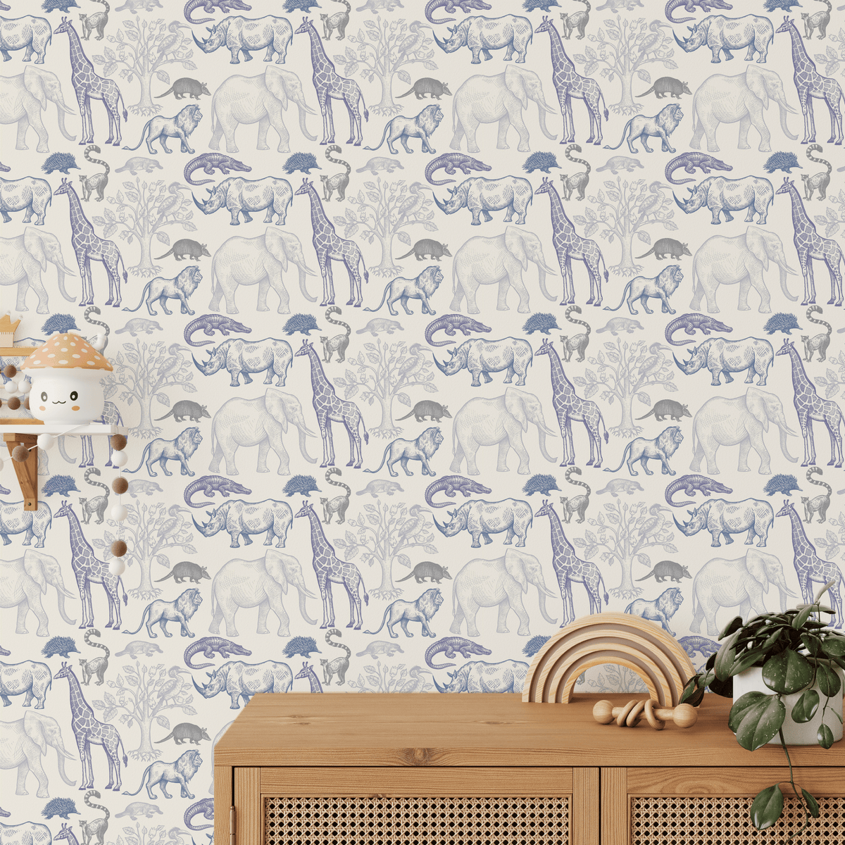 Wildlife Animals Peel and Stick Removable Wallpaper